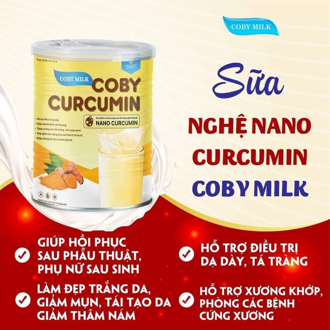 Sữa nghệ nano curcumin Coby Milk